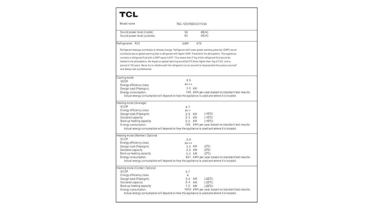 TCL klima uređaj VoxIN +++ TAC-12CHSD/UG113A HB - Slika 7
