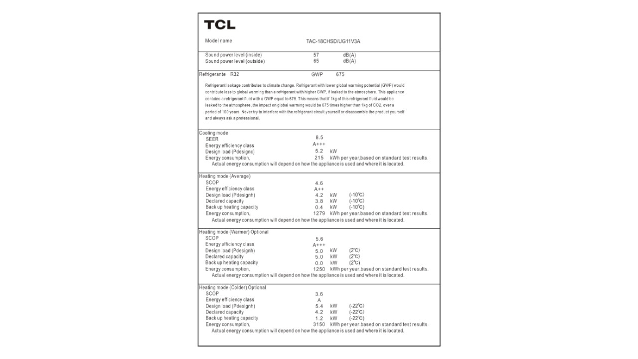 TCL klima uređaj VoxIN +++ TAC-18CHSD/UG113A HB - Slika 7